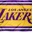 Bandera Lakers exteriores con ojales grandes