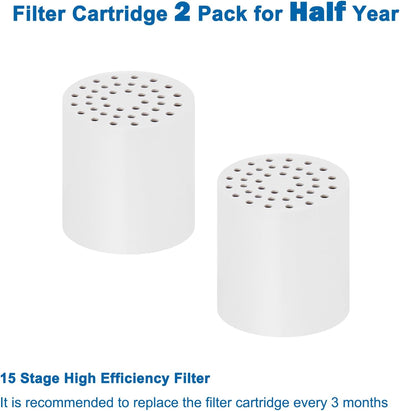 Cartucho filtro regadera 15 etapas VC reduce agua dura