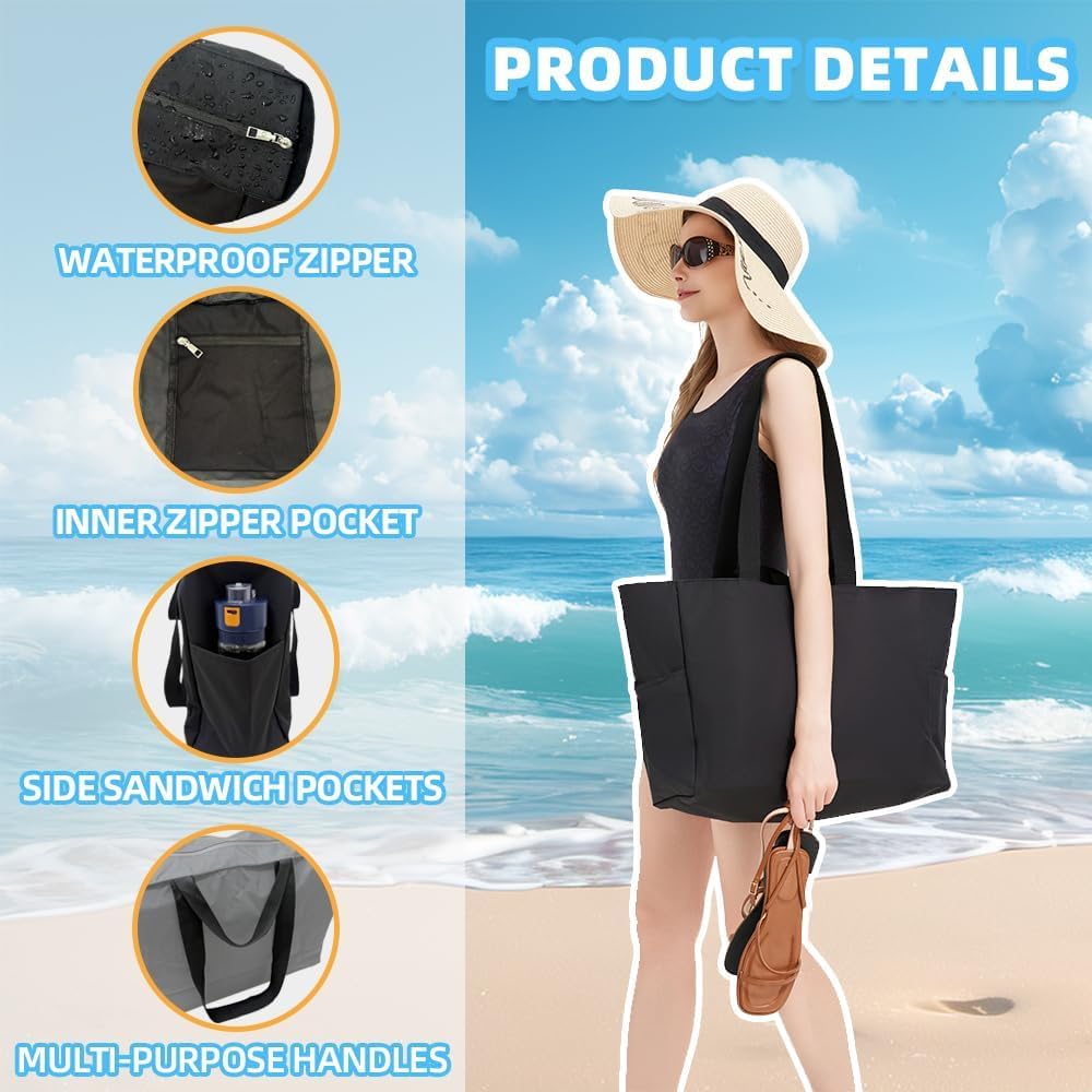 Bolso playa mujer impermeable plegable para viaje