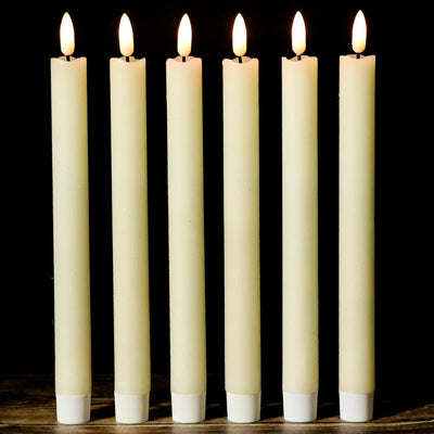 Velas LED marfil con temporizador 6h decoración bodas