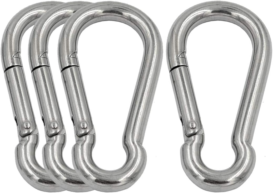 Ganchos resorte acero inox 304 hebillas llavero