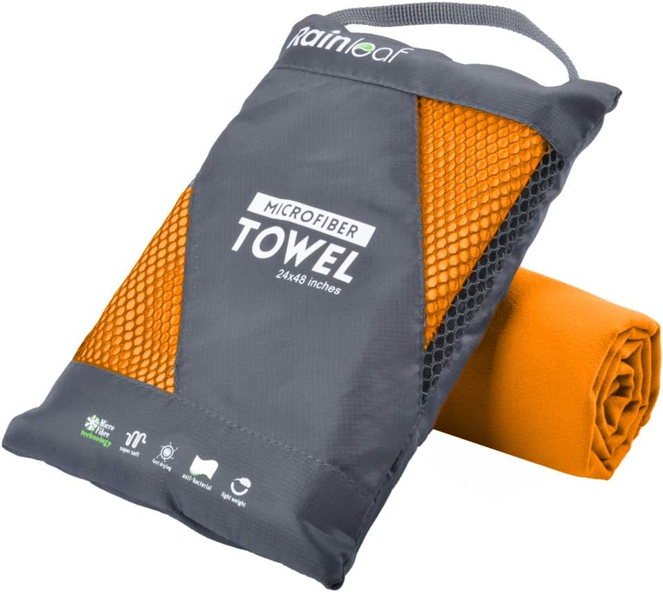 Toalla microfibra viaje gimnasio secado rápido absorbente