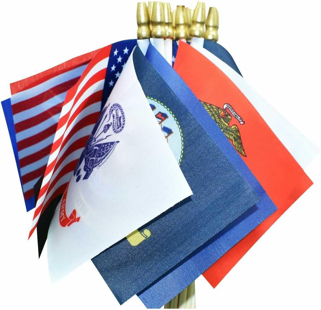 Bandera militar 4x6" 20uds para Día de los Veteranos