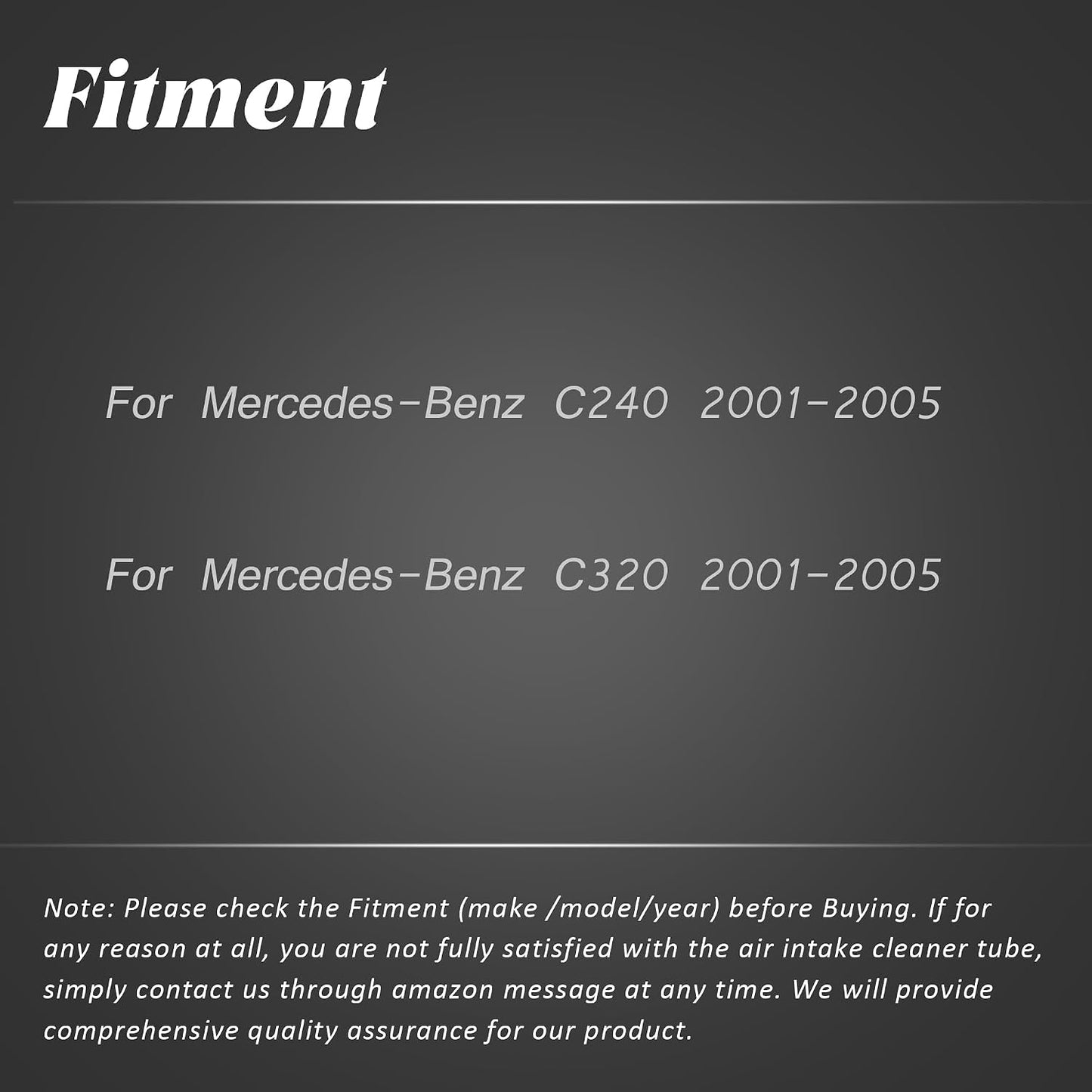 Manguera filtro aire motor comp Mercedes-Benz C240