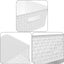 12 Pzas Cestas Almacenamiento Plástico Rectangulares Blanco