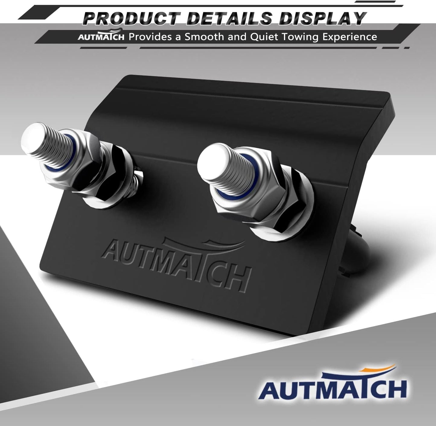 Tensor enganche antitraqueteo 2.5" aislador goma doble