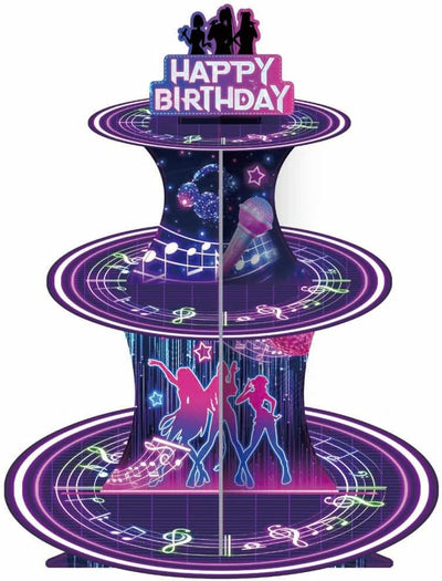 Soporte para cupcakes KPop de 3 niveles decoración de cumpleaños