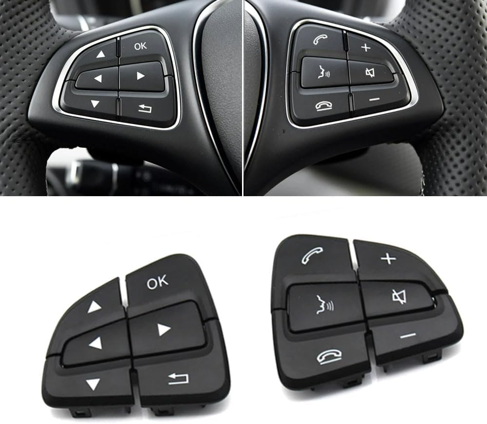 Cubiertas botones volante Mercedes Benz A B GLA GLS GLE V