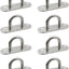 8 Ganchos Acero Inox para Columpios Plateados