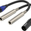 2 Cables 1/4 a XLR 11.8pulg Convertidor Audio