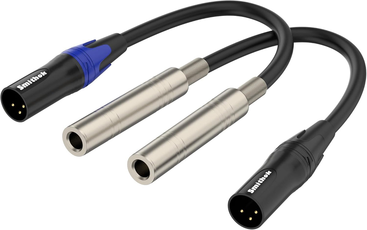 2 Cables 1/4 a XLR 11.8pulg Convertidor Audio