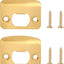 2 Pzas Placa Acero Inox Puerta Kit Reparacion