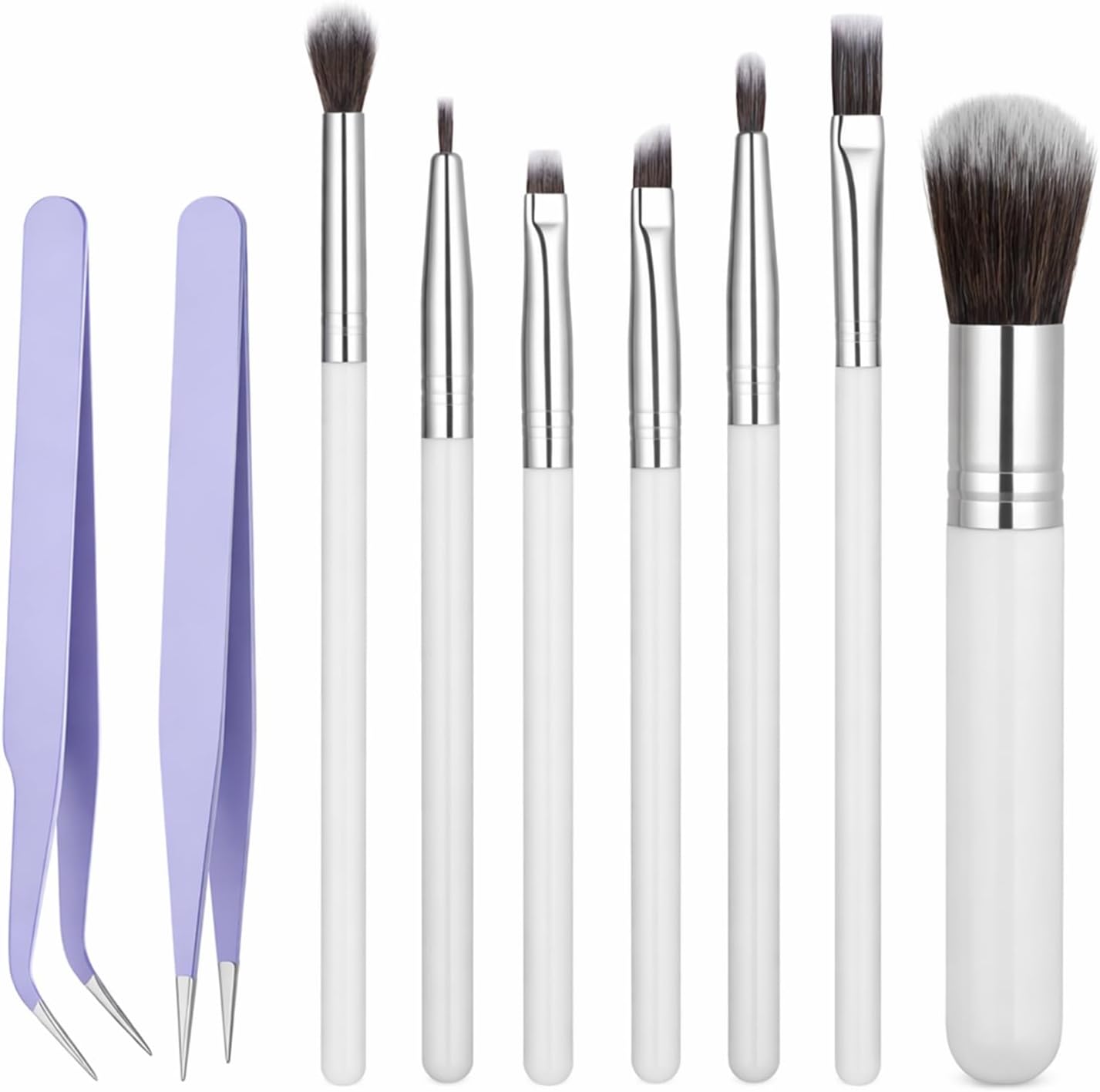 Set 9 Pzas Pinceles Decoración Pastel Acero Inox