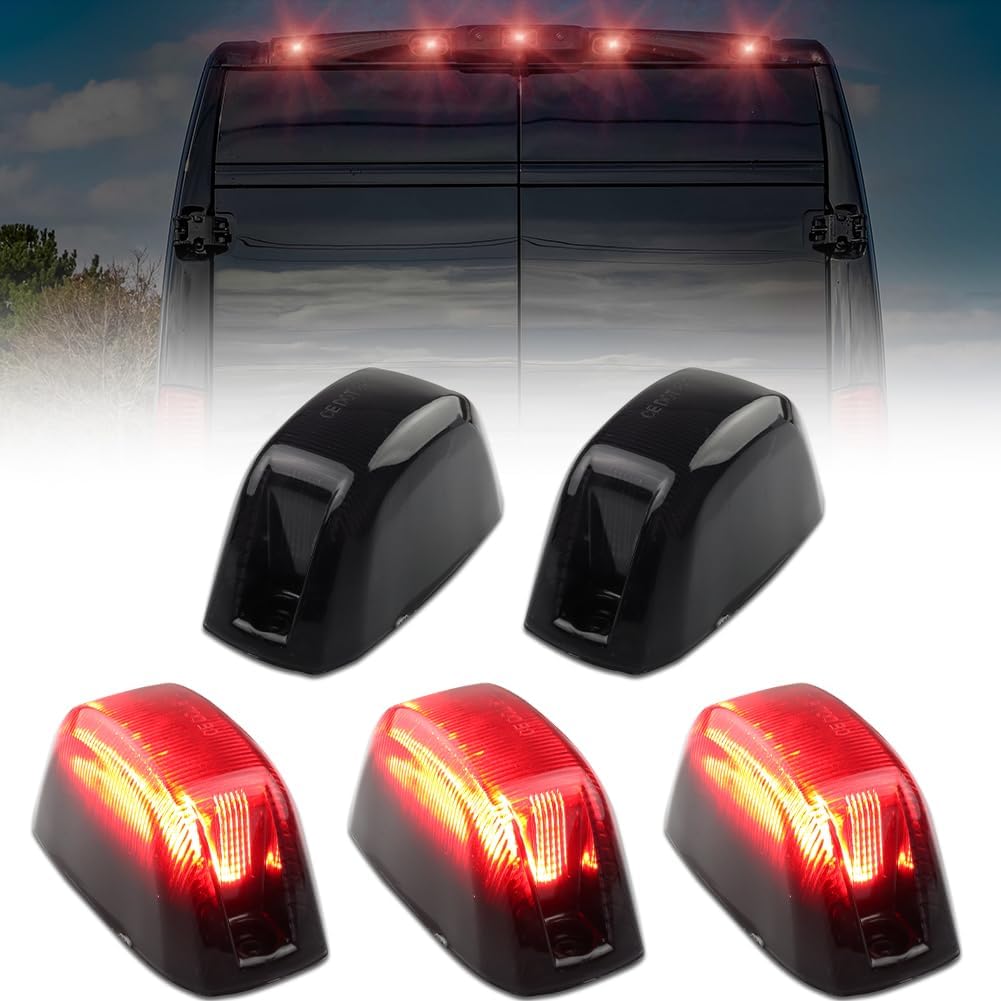 5 Pzas Luces Techo LED Ahumadas para Dodge RAM PROMASTER