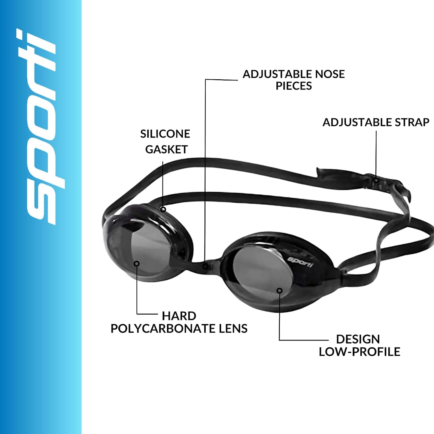 Gafas natación unisex antivaho varias diseños