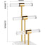 Soporte joyas acrílico dorado barra T cristal