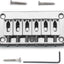 Puente fijo guitarra eléctrica Fender Strat Tele 6 cuerdas cromo