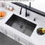 Fregadero cocina acero inox color negro 27x17"