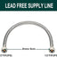 Conector flexible grifo 24" 1/2" acero inox trenzado