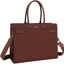 Bolsa laptop mujer 15.6pulg cuero impermeable gran capacidad