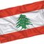 Bandera Líbano 3x5ft doble costura ojales latón