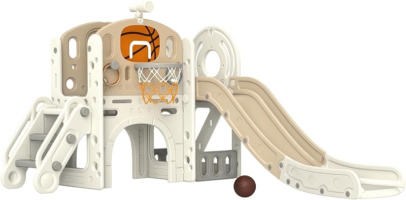 Set Toboganes 7en1 para Niños con Lanzamiento Anillos
