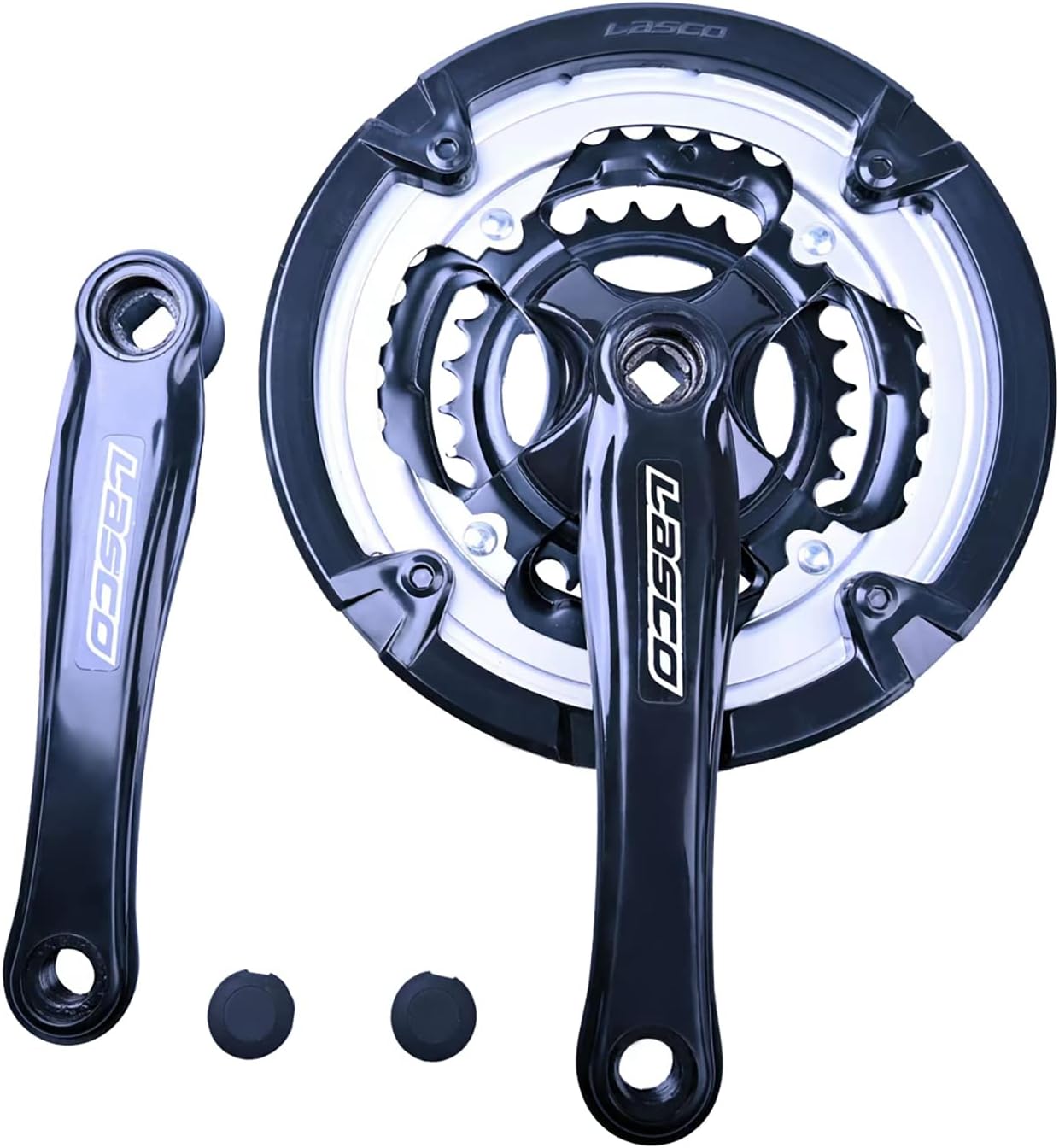 Set bielas MTB 9 velocidades con anillos cadena