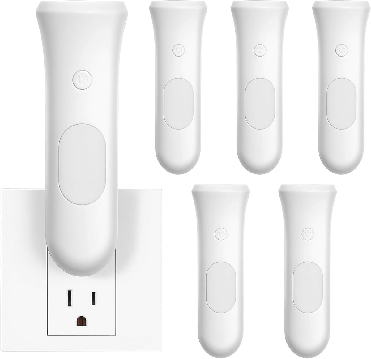 Luces emergencia 4en1 6 Pzas LED recargable enchufable