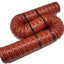 Kit conducto flexible fibra vidrio acero 64mm 1m