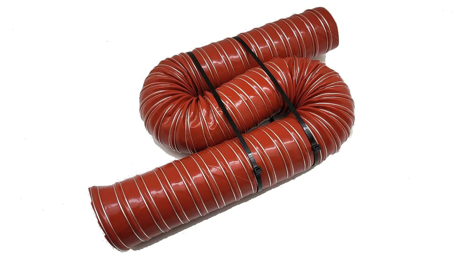 Kit conducto flexible fibra vidrio acero 64mm 1m