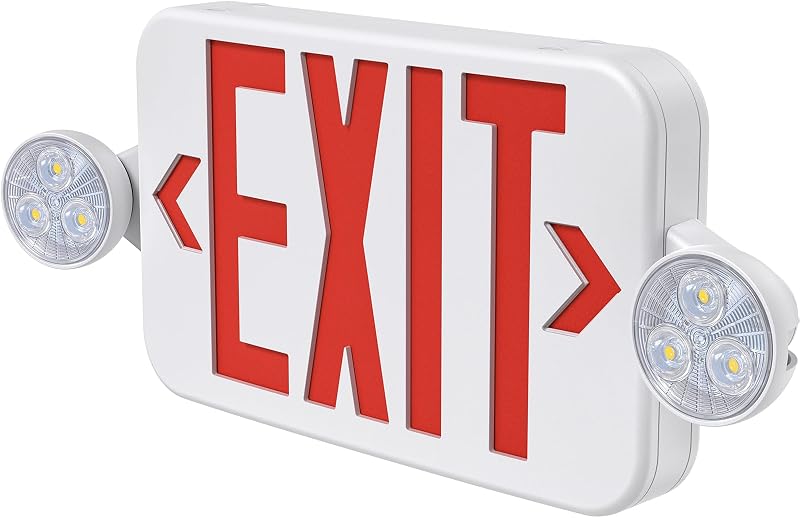 Señal LED emergencia ajustable doble cara 120/277V UL