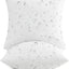 2 Fundas Almohada Exterior 20x20 Relleno Plumón Resistente Agua