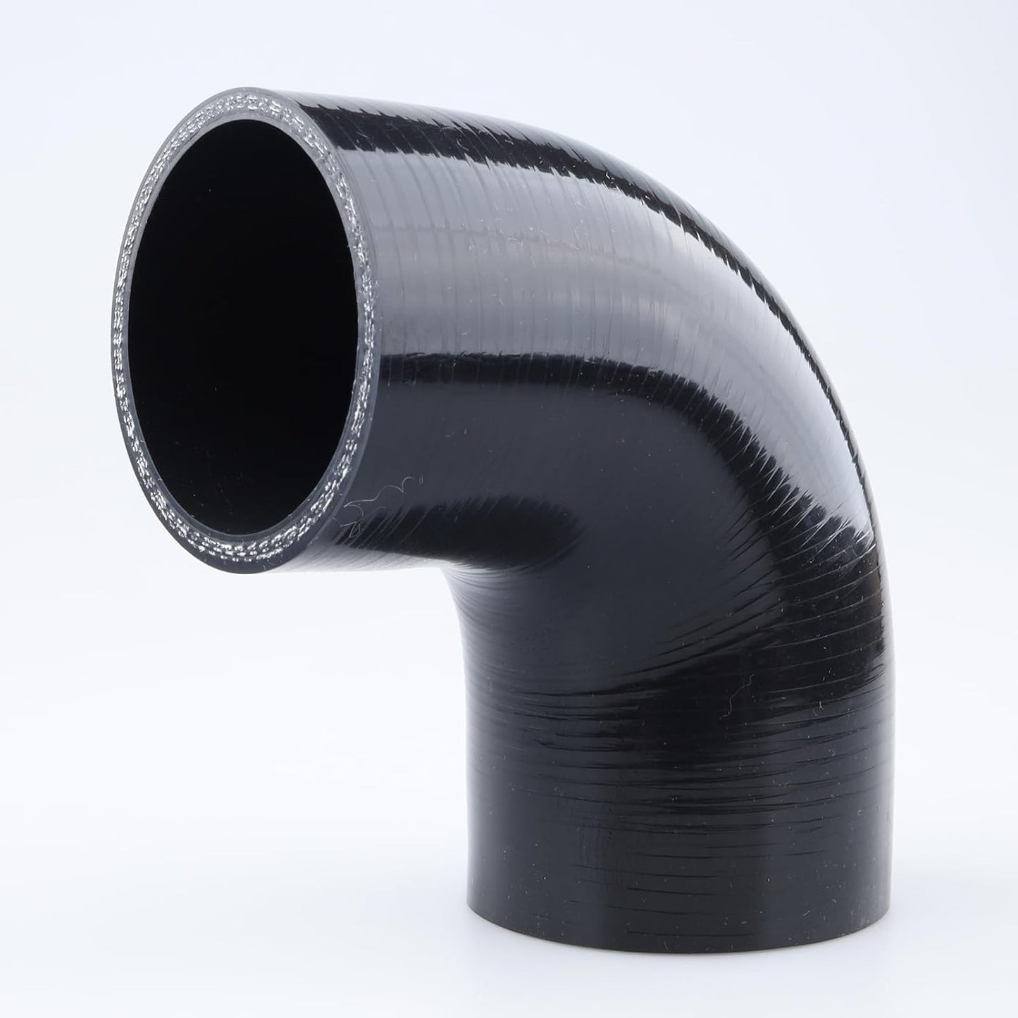 Acoplador reductor codo 90 grados manguera automotriz negra