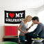 Bandera I Love My Girlfriend para habitación