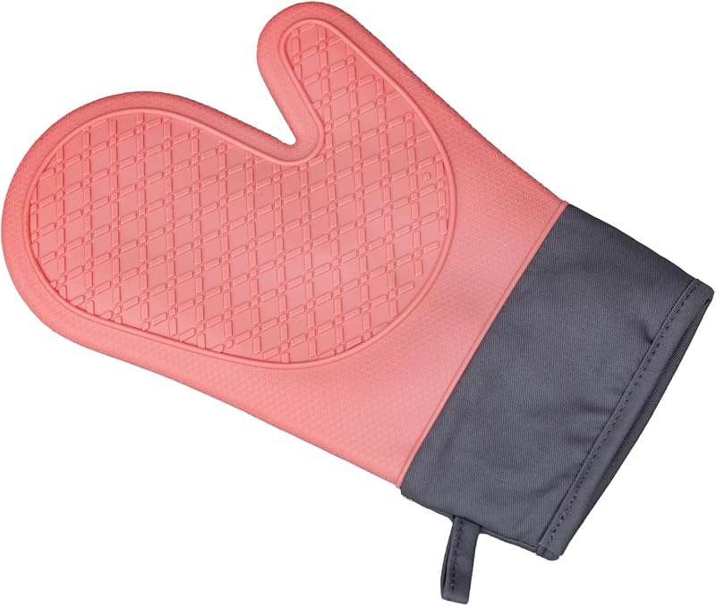 Guantes silicona cocina resistentes 500°F antideslizantes