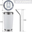 Vaso viaje 20oz set 8 acero inox doble pared con tapa