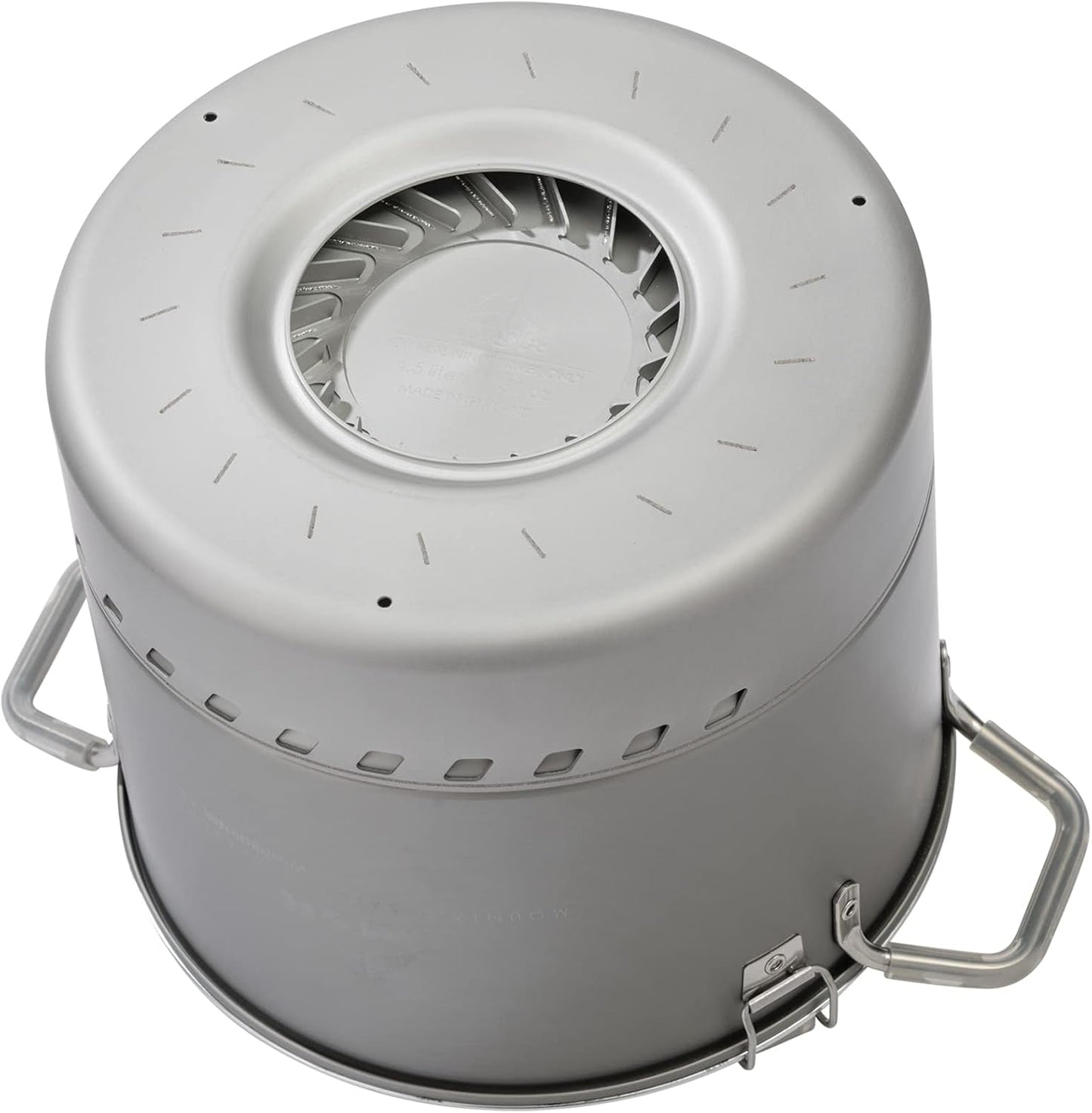 Olla antiadherente 4.5L para acampar color gris