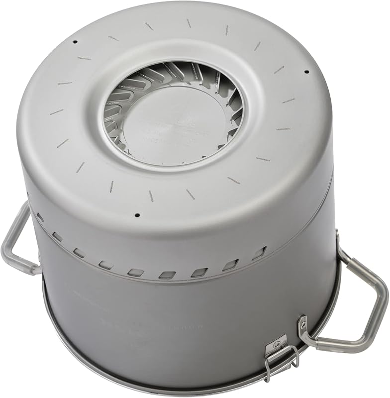 Olla antiadherente 4.5L para acampar color gris