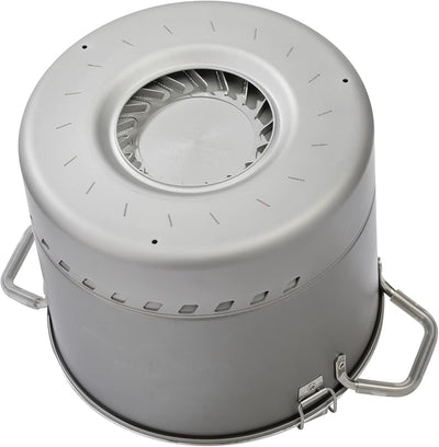 Olla antiadherente 4.5L para acampar color gris