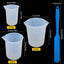 Vasos medidores de silicona YuCool para derretir chocolate con capacidad 100, 250 y 11.8 fl oz