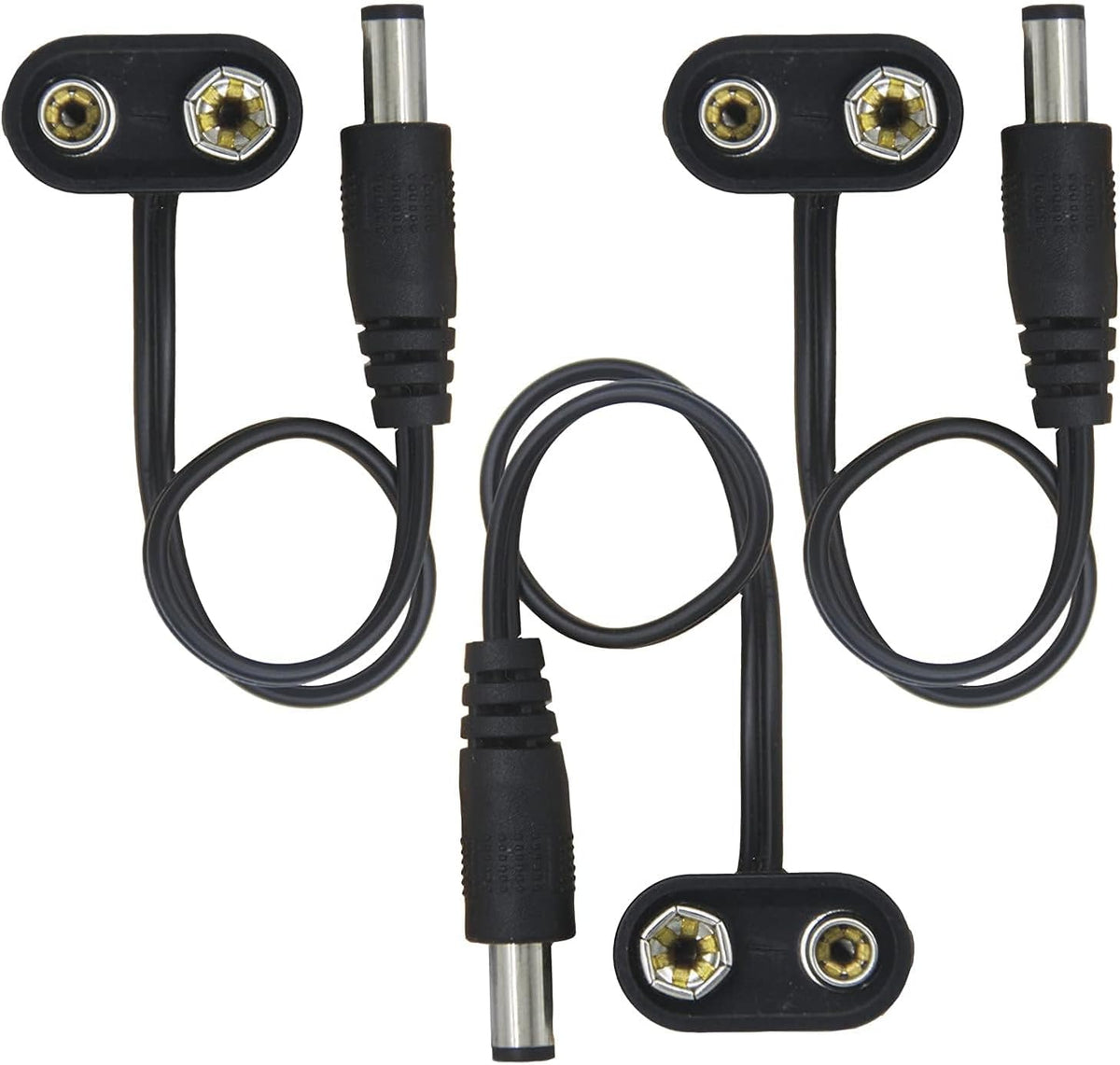 Clip batería 9V 3 Pzas convertidor centro negativo