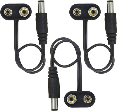 Clip batería 9V 3 Pzas convertidor centro negativo