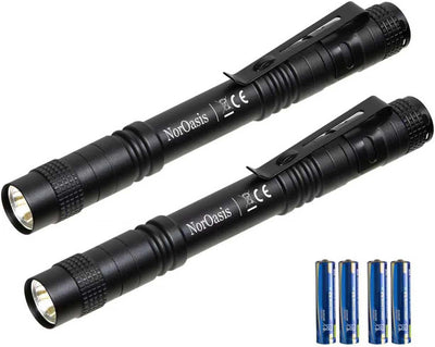 Linterna LED para bolígrafo mini con clip aluminio resistente agua