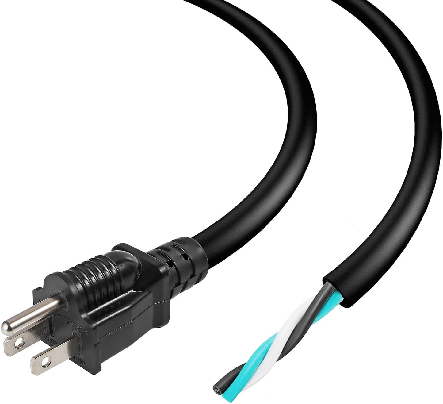 Cable alimentación universal 6ft 3 clavijas 12AWG negro
