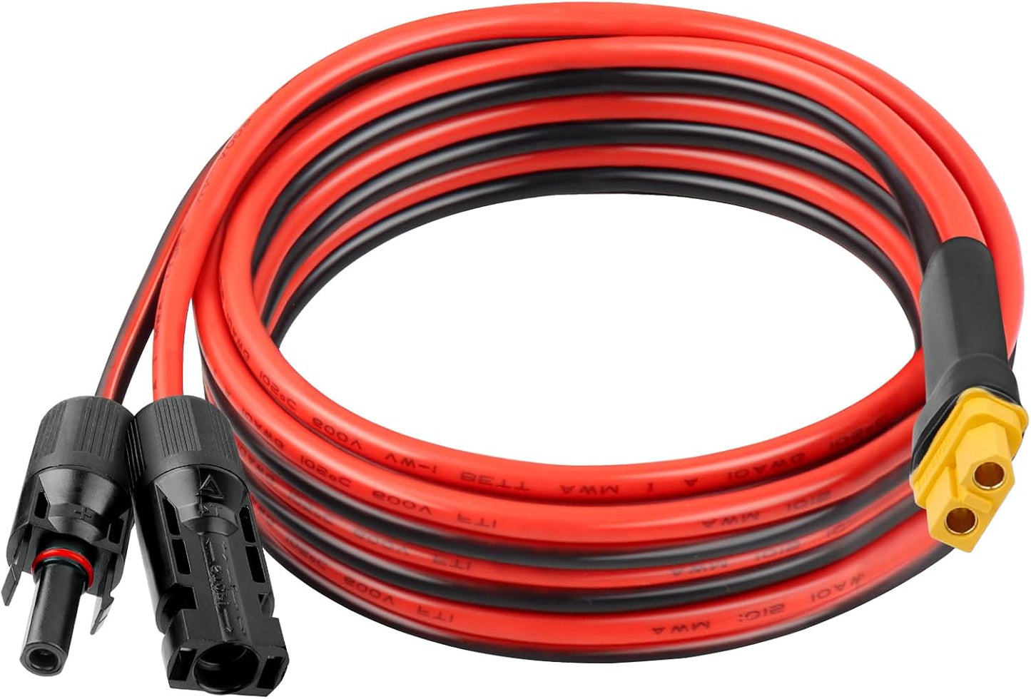 Cable extensión solar XT60 10AWG 10pies hembra a macho