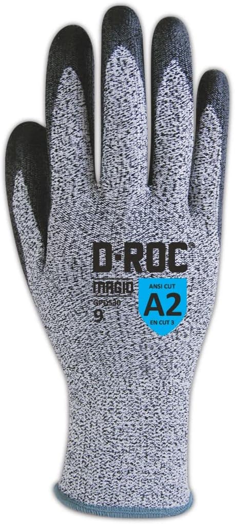 Guantes D-ROC ANSI A2 Poliuretano Talla 10/XL