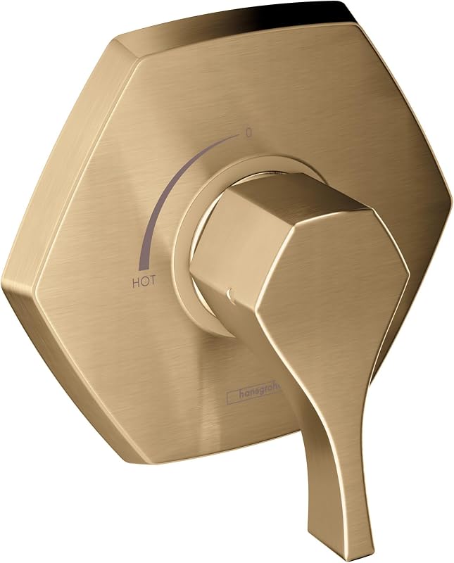 Válvula ducha equilibrio presión 7" bronce cepillado
