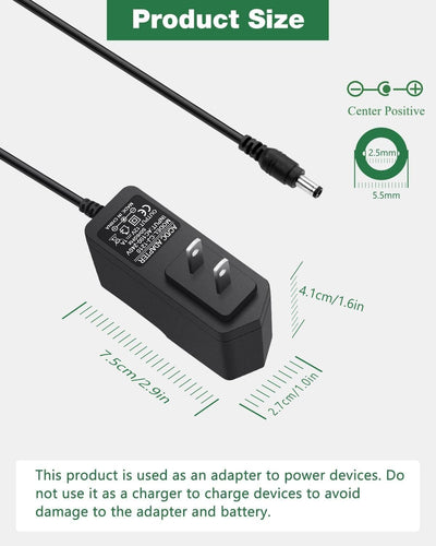 Adaptador 12V para tiras LED 0.217x0.098pulg