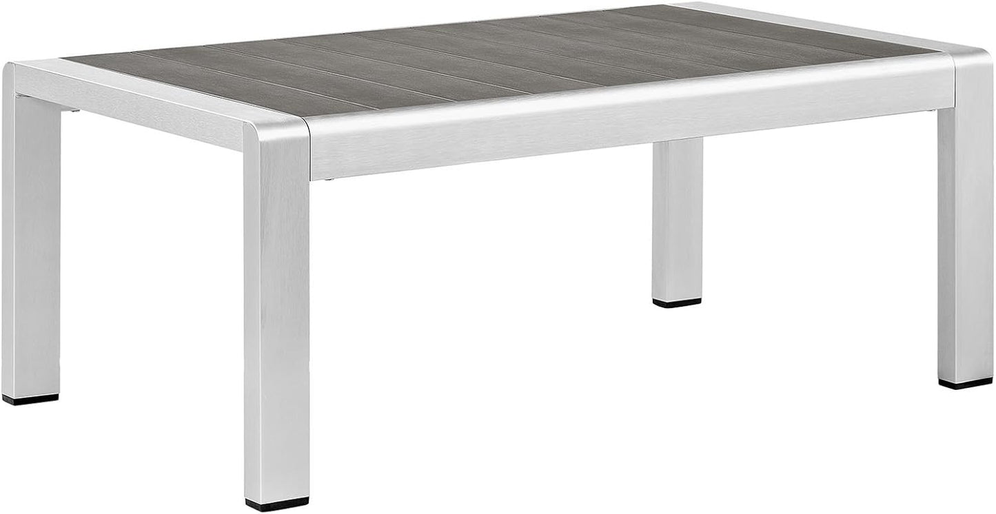 Set 3 sofá modular aluminio color plata y beige