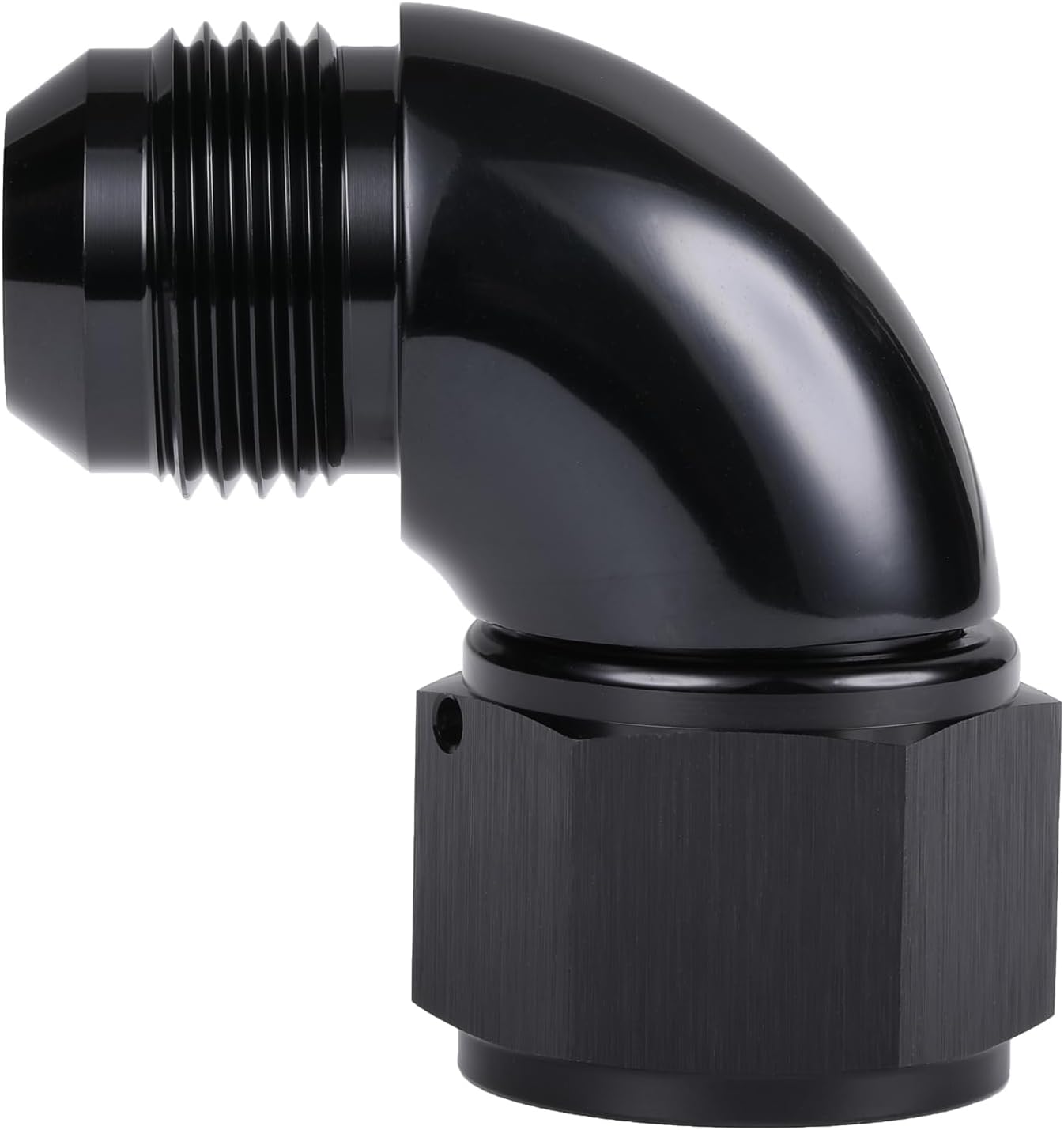 Adaptador conector giratorio 16AN aluminio negro